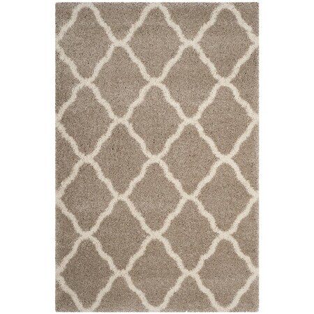 Safavieh 2 x 3 ft. Hudson Shag Power Loomed Accent Area Rug; Beige & Ivory SGH283S-2